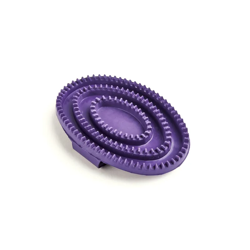 Rubber Curry Comb Large Purple-1